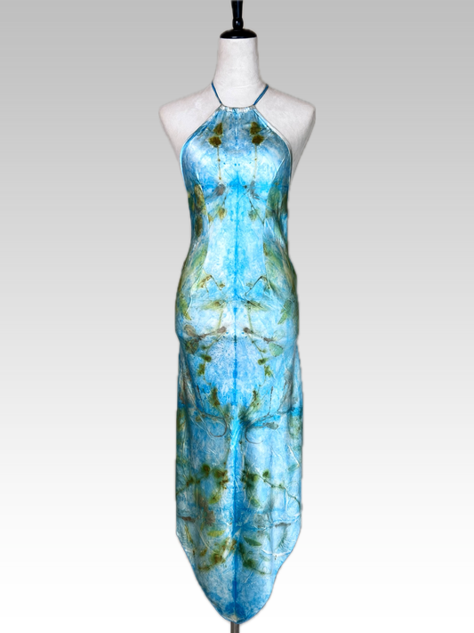 Botanical Turquoise Diamond Dress