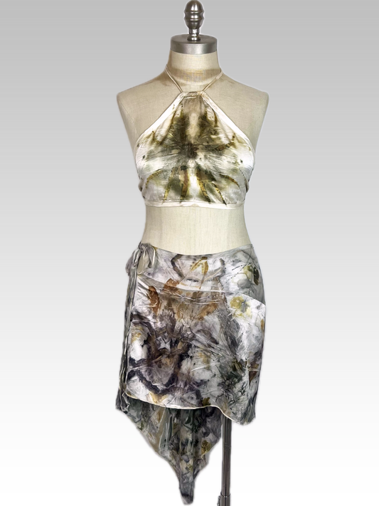 Botanical Angled Skirt