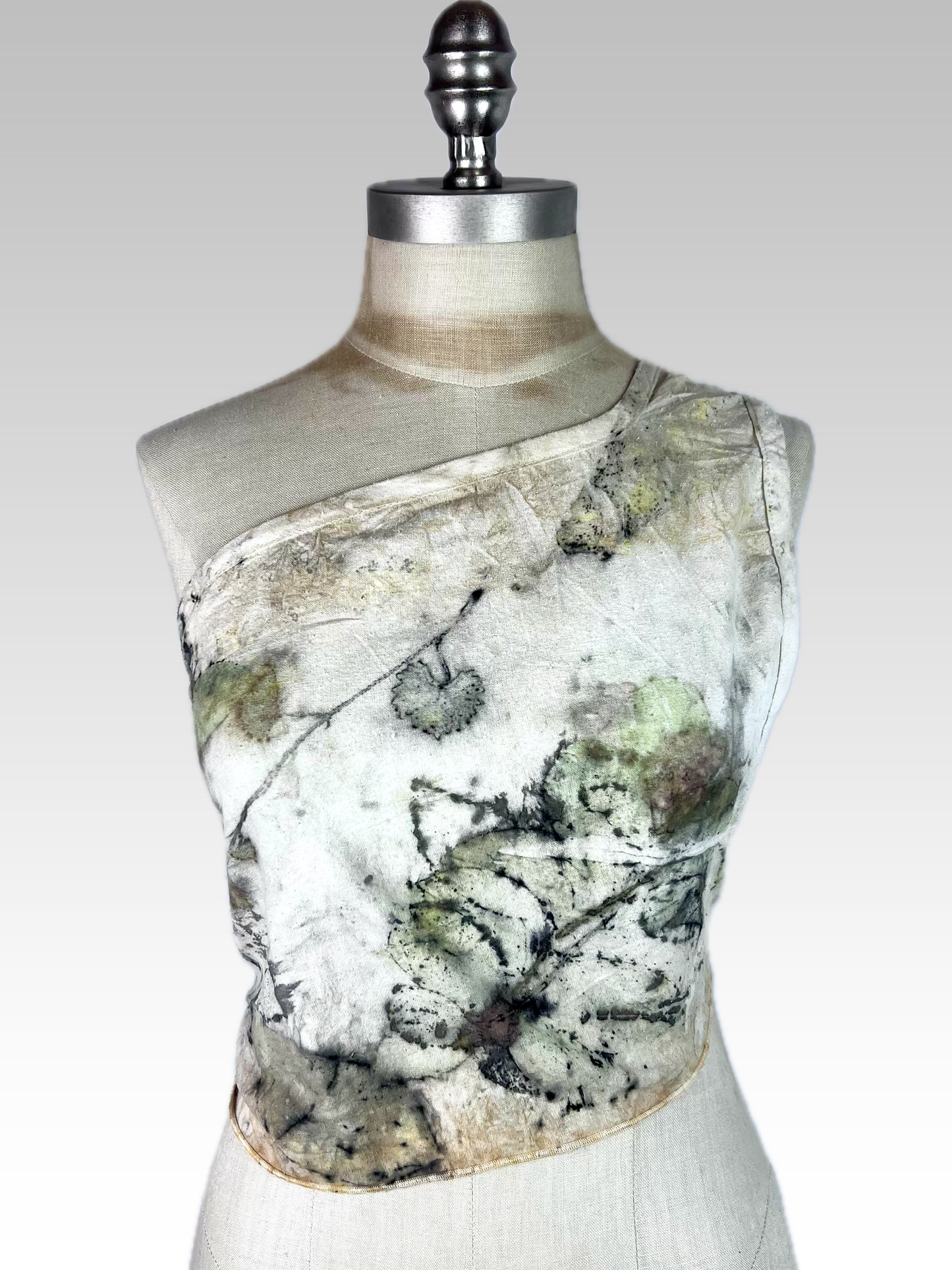 Botanical Silk Noil Ivy Top