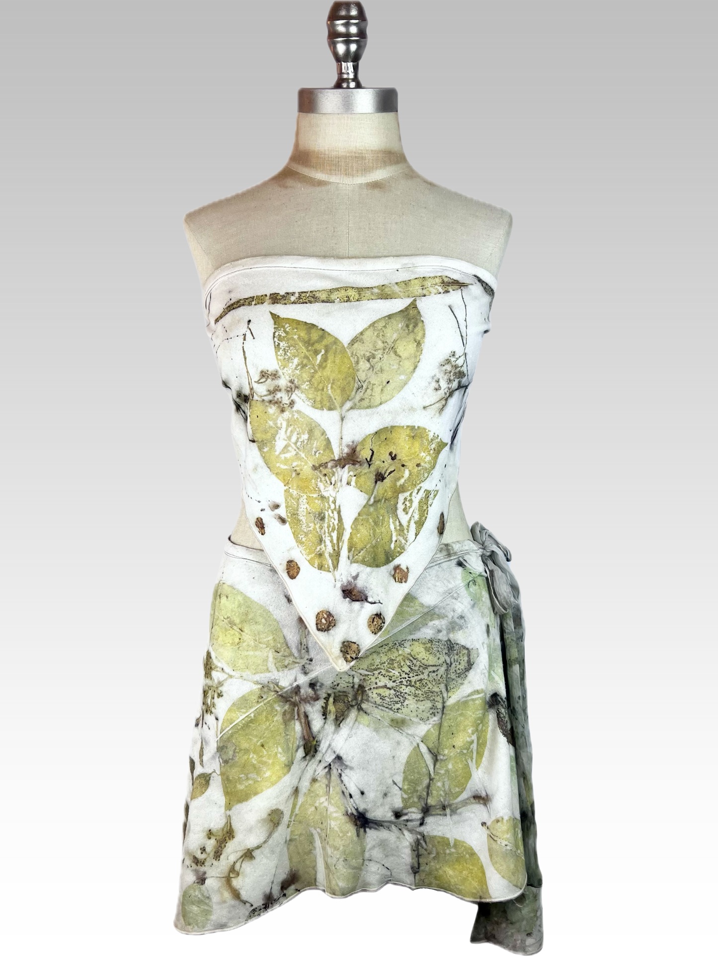 Botanical Silk Noil Flirt Skirt
