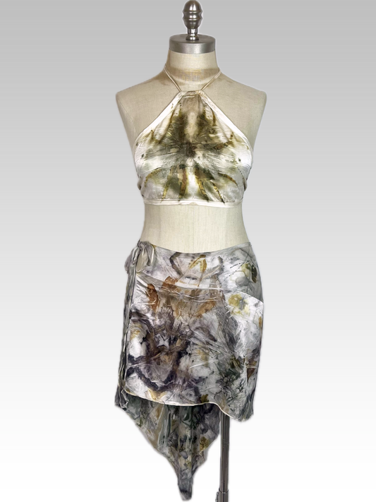 Botanical Amber Halter Top