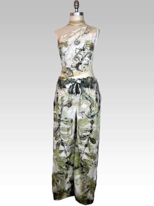 Botanical Silk Noil Pants