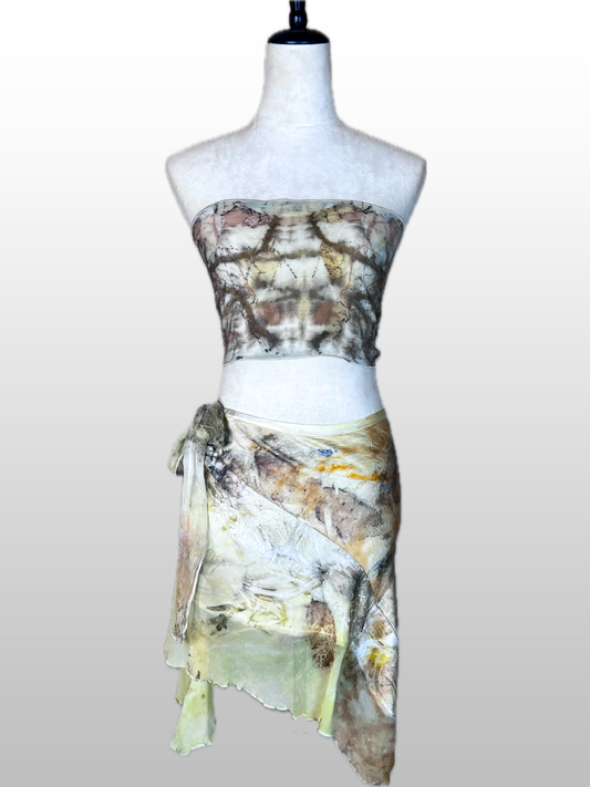 Botanical Angled Skirt