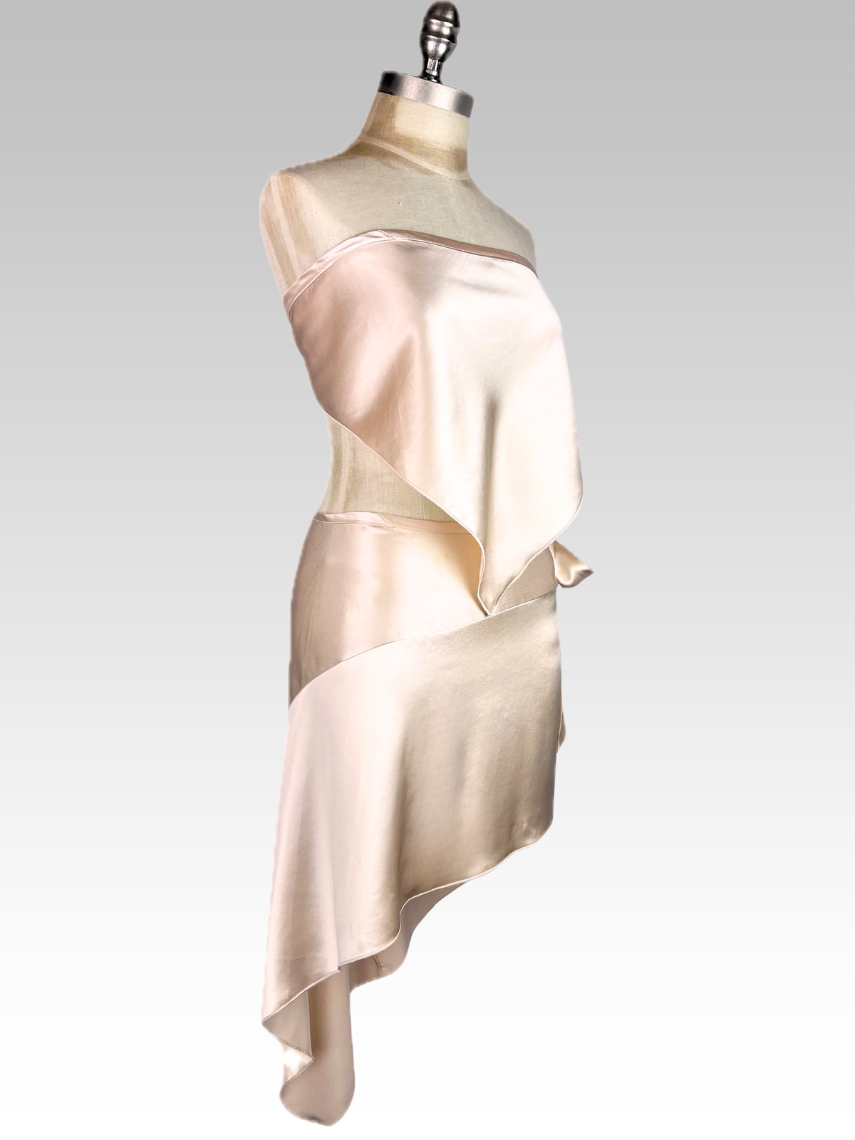 Rosé Angled Skirt
