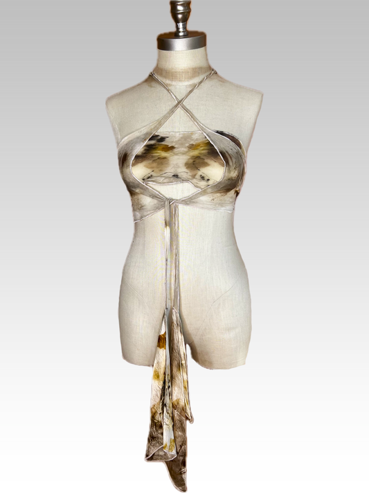 Botanical Fluted Scarf