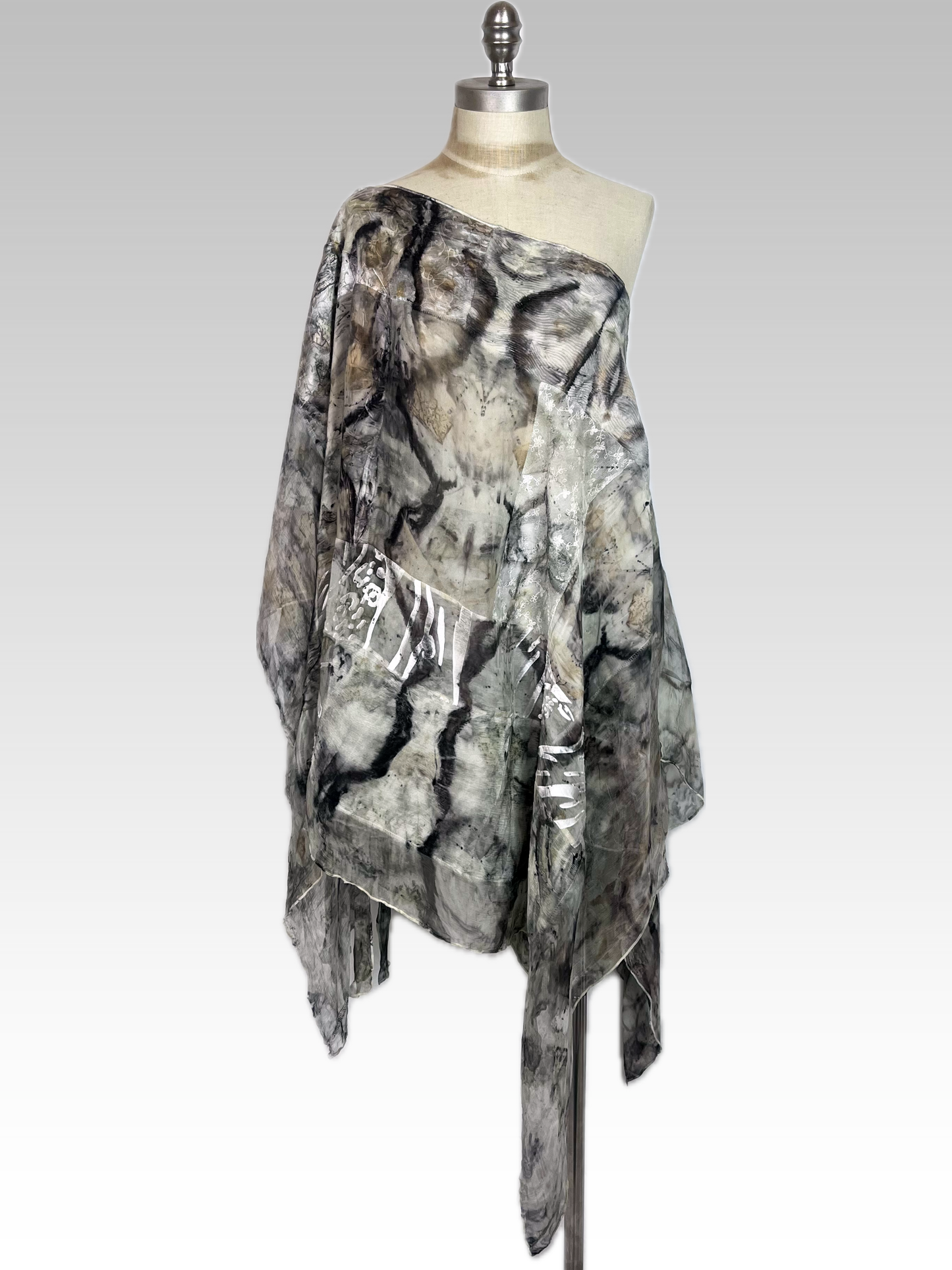 Botanical Winged Poncho