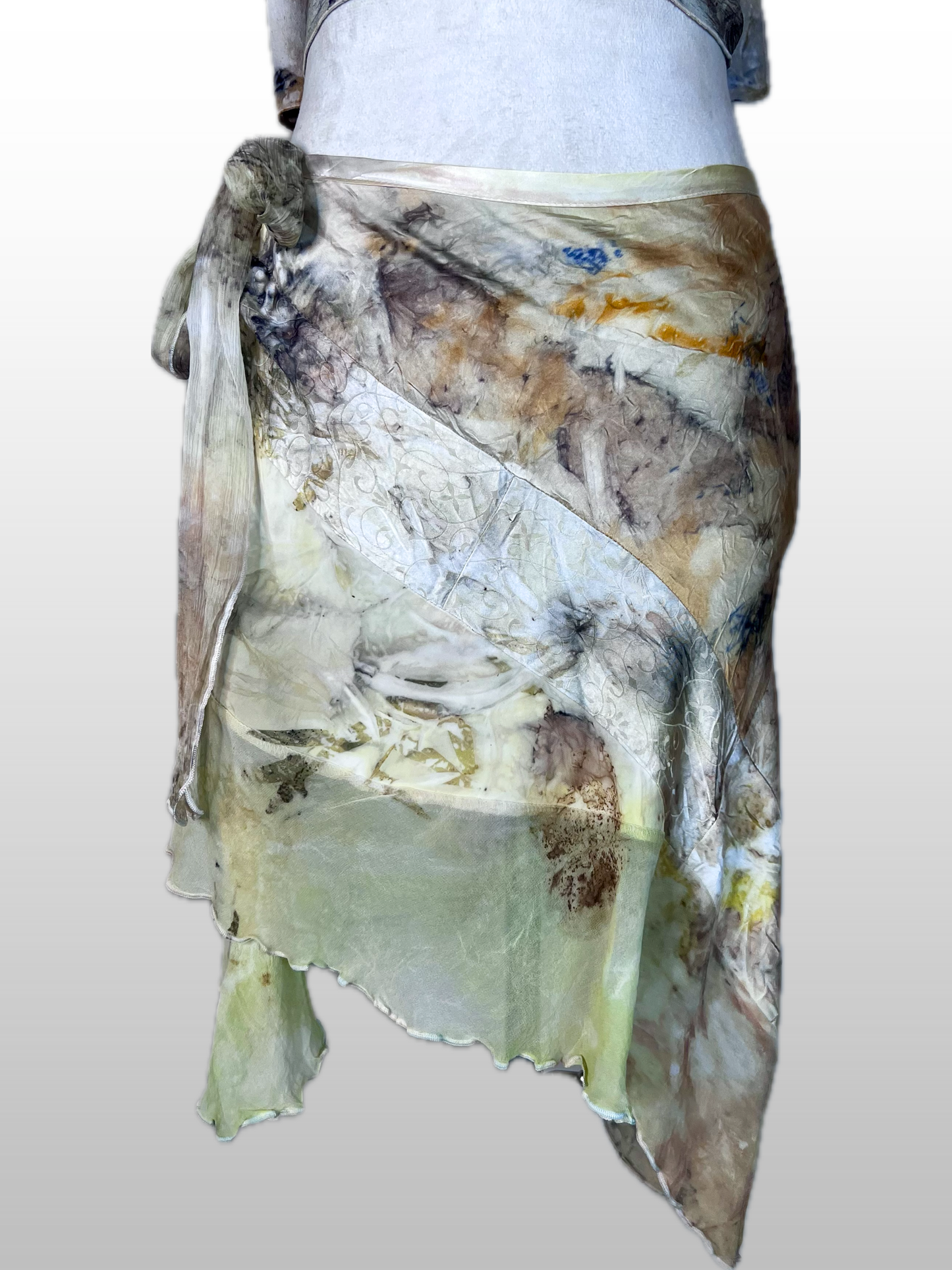 Botanical Angled Skirt