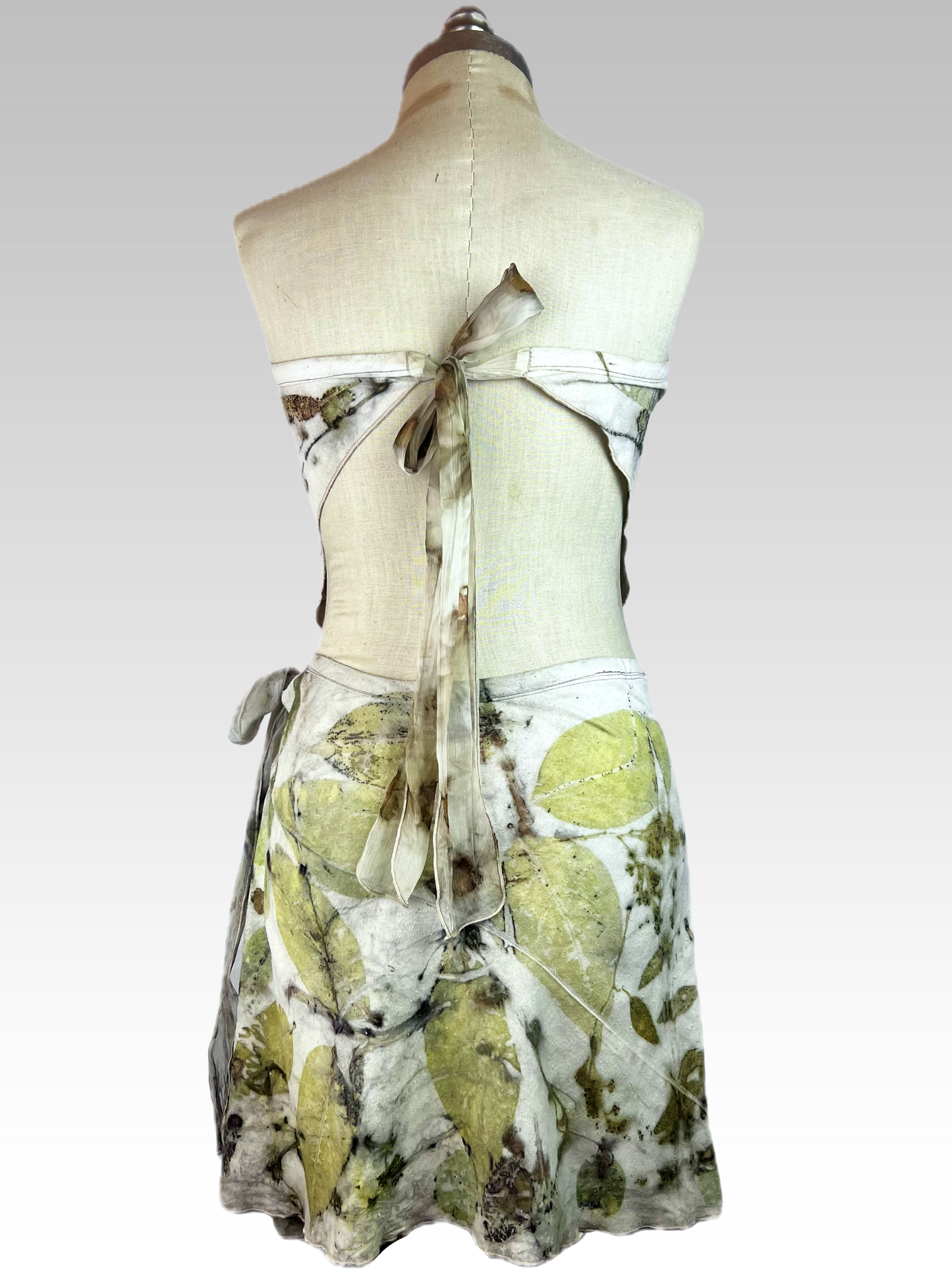 Botanical Silk Noil Triangle Top