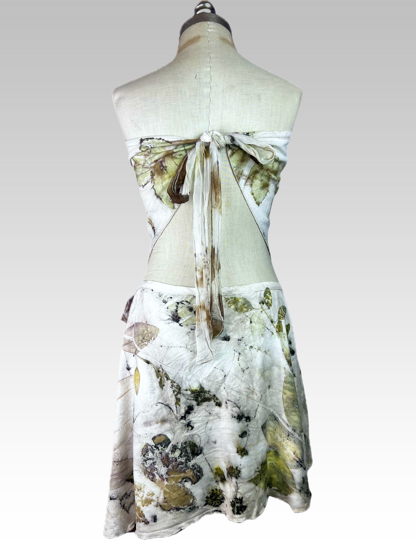 Botanical Silk Noil Flirt Skirt