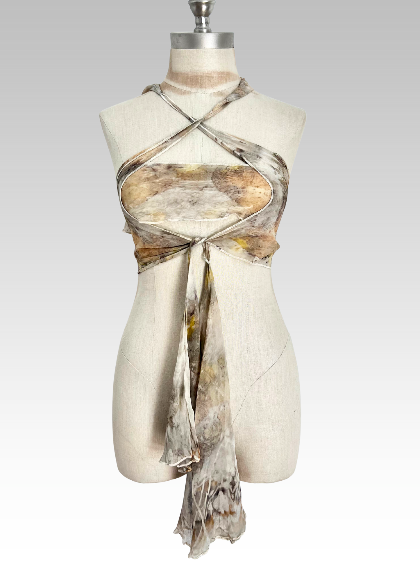 Botanical Fluted Scarf