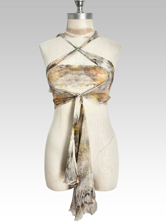 Botanical Fluted Scarf