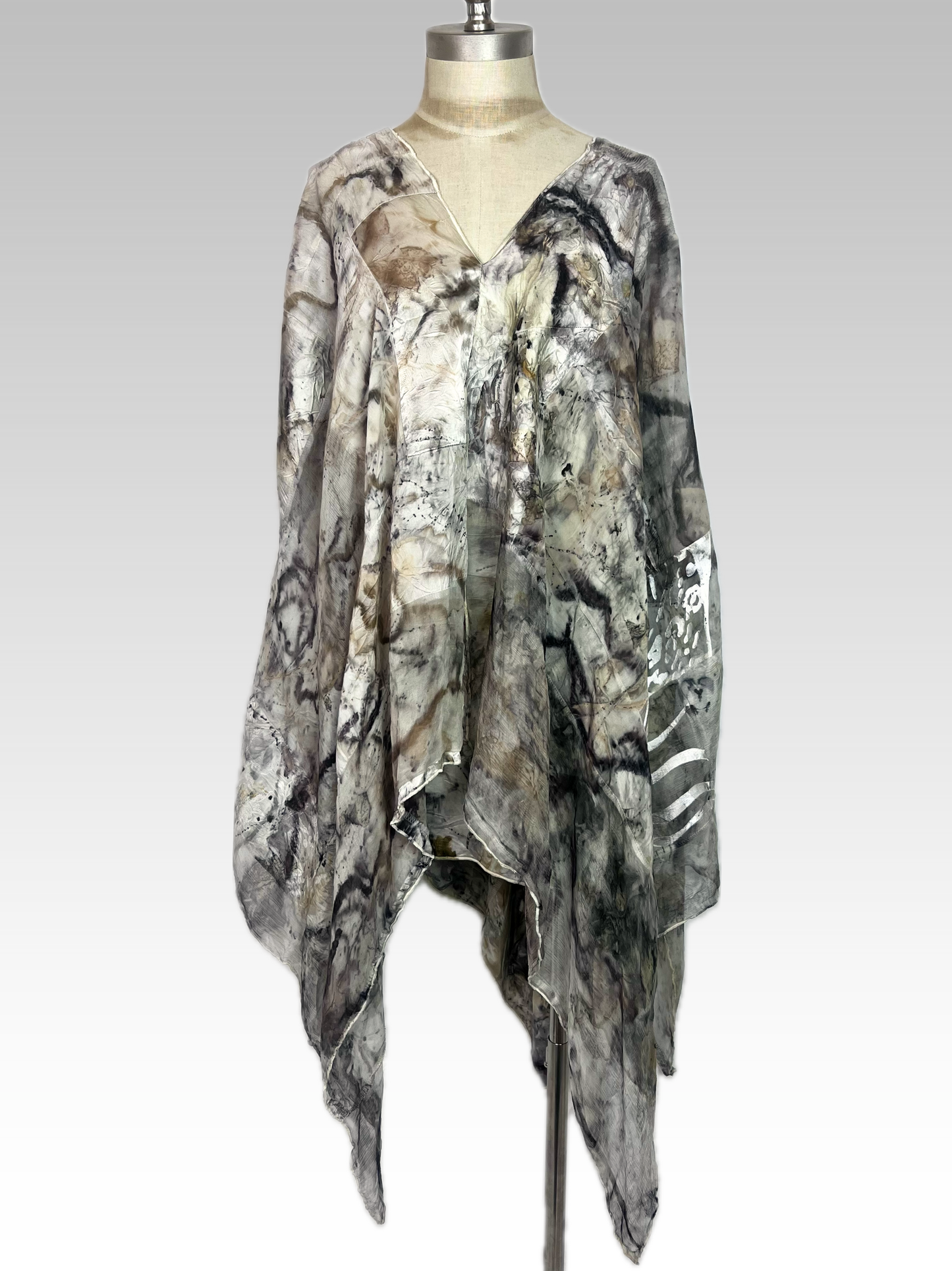 Botanical Winged Poncho