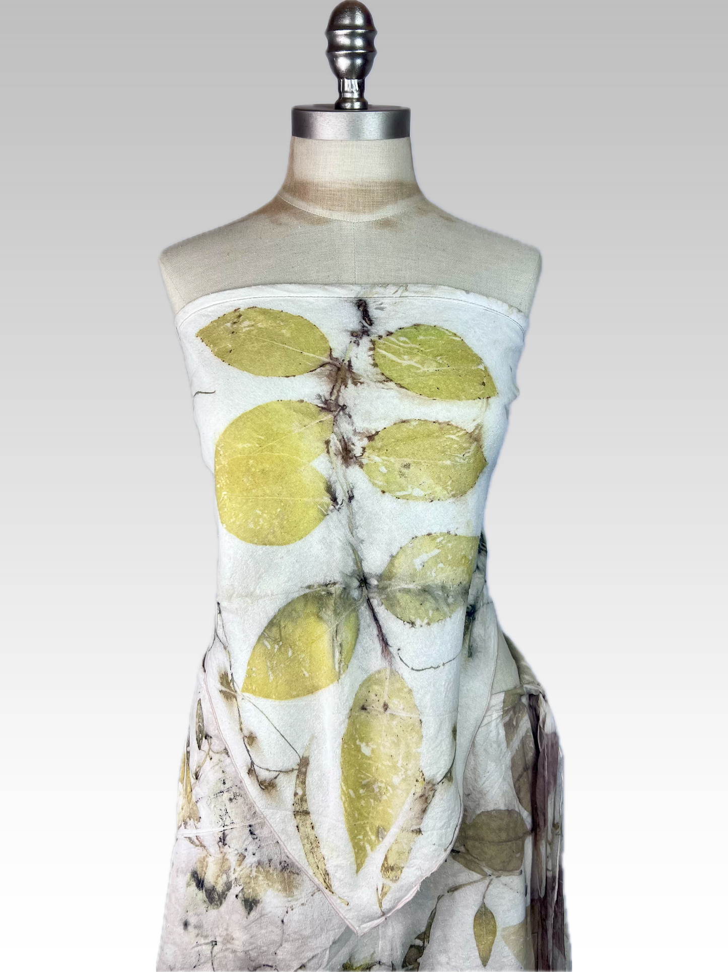 Botanical Silk Noil Triangle Top