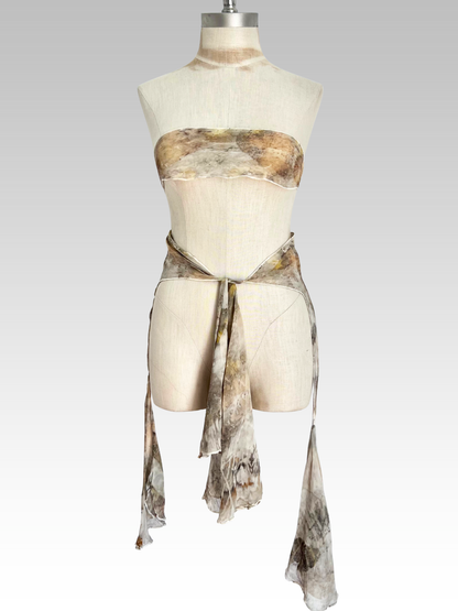 Botanical Fluted Scarf