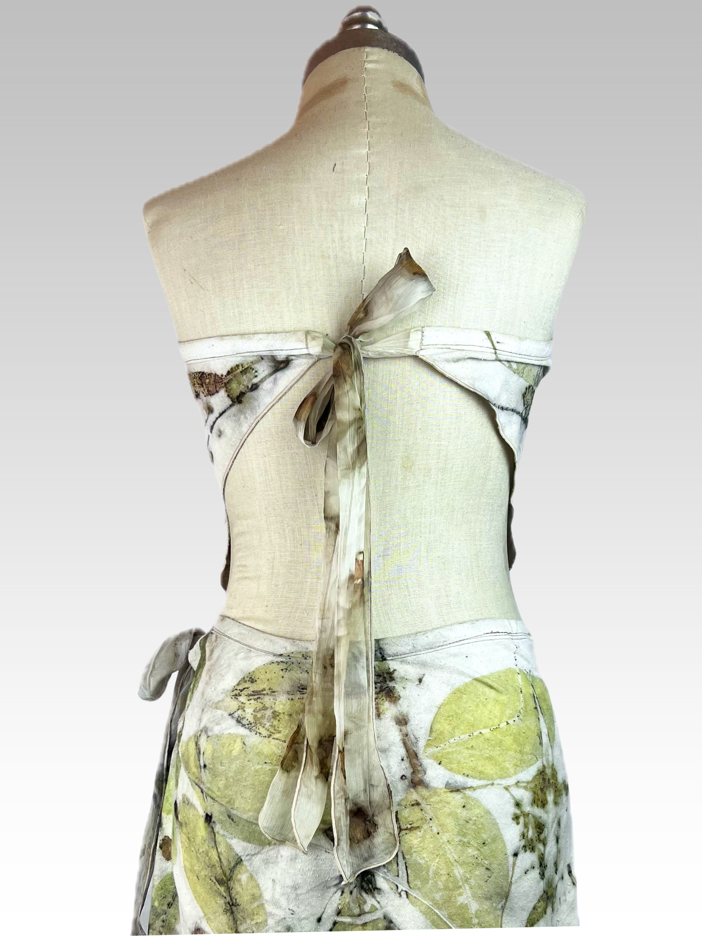 Botanical Silk Noil Triangle Top