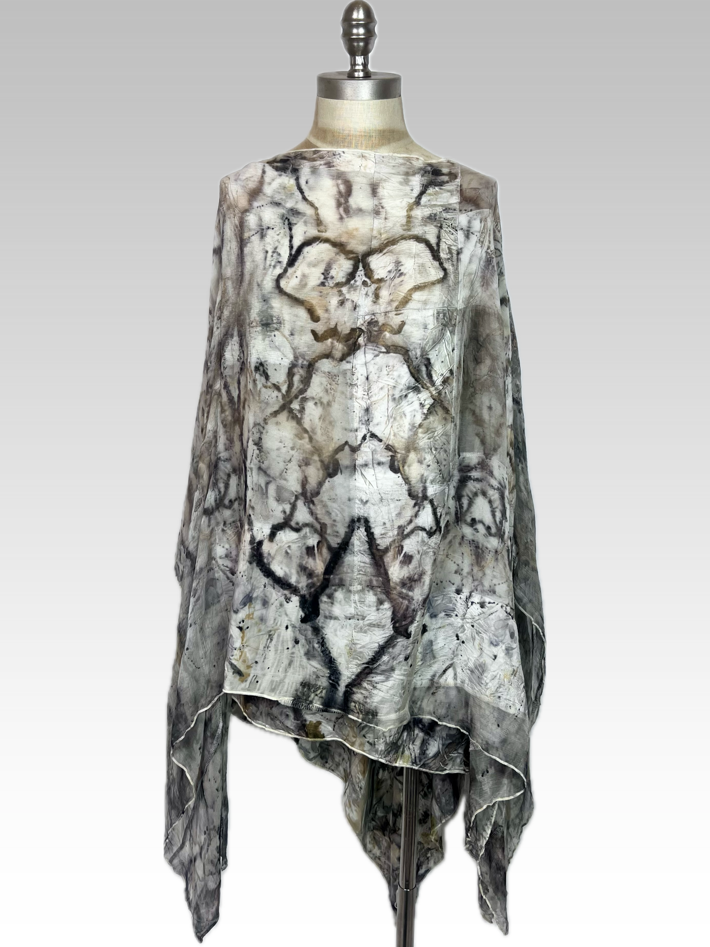 Botanical Winged Poncho