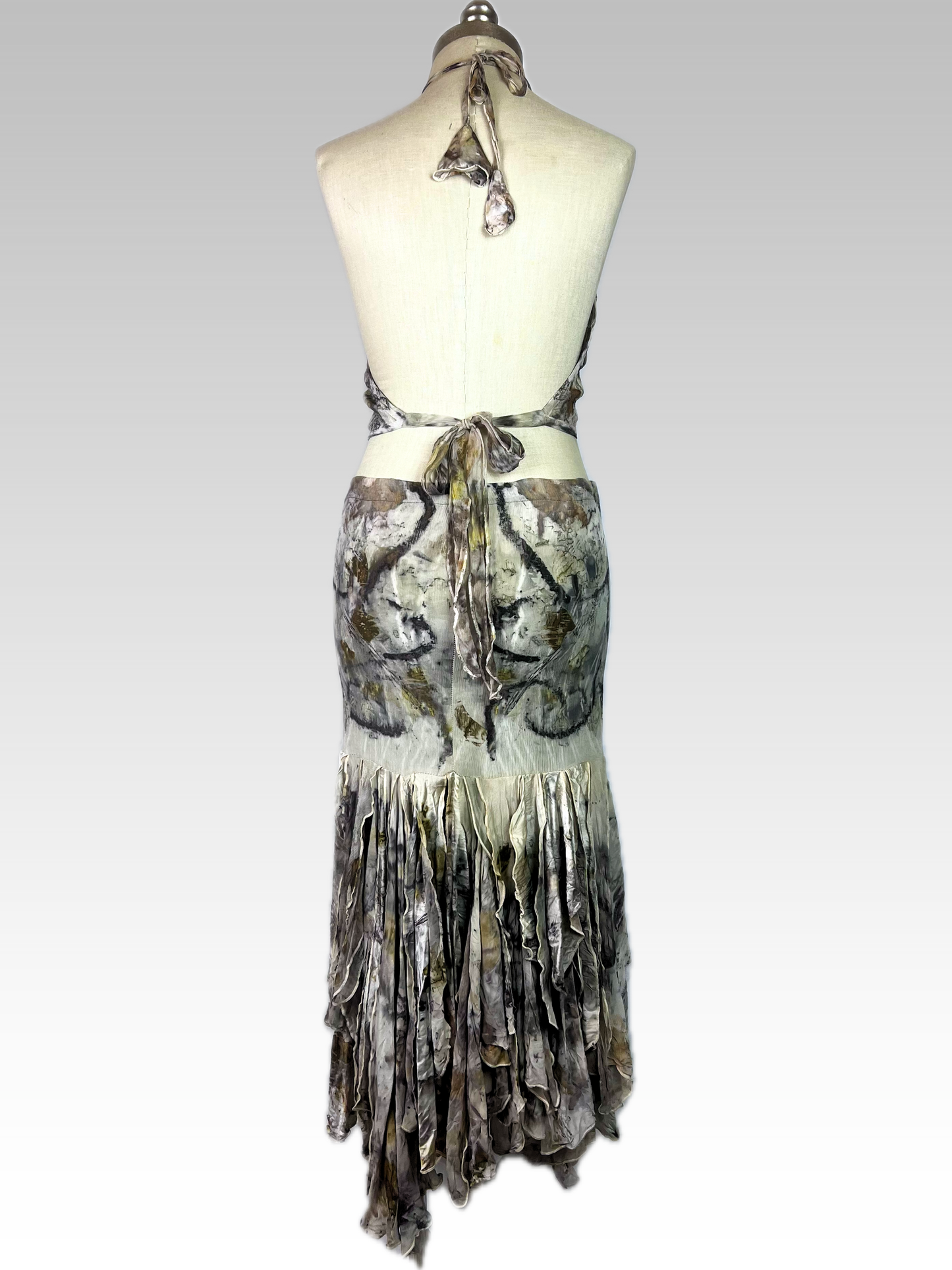 Snakeskin Georgette Willow Skirt