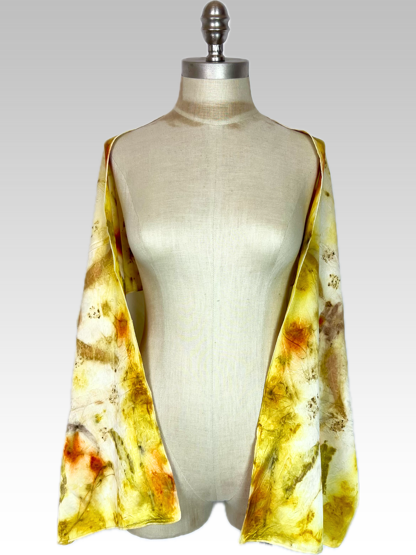 Botanical Silk Charmeuse Scarf