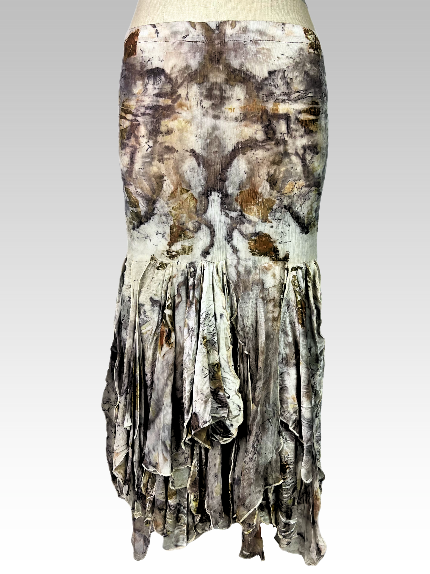 Snakeskin Georgette Willow Skirt