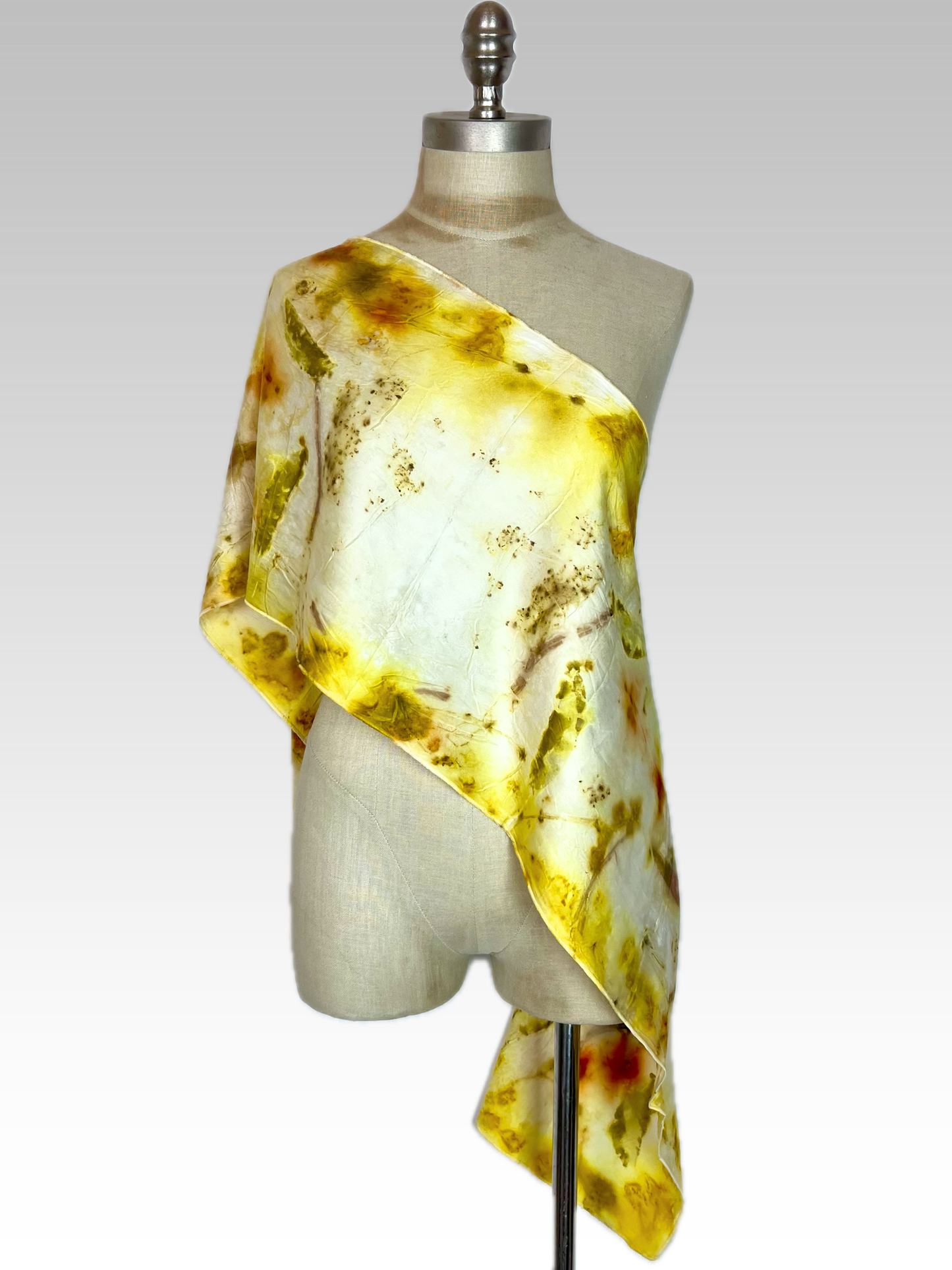 Botanical Silk Charmeuse Scarf