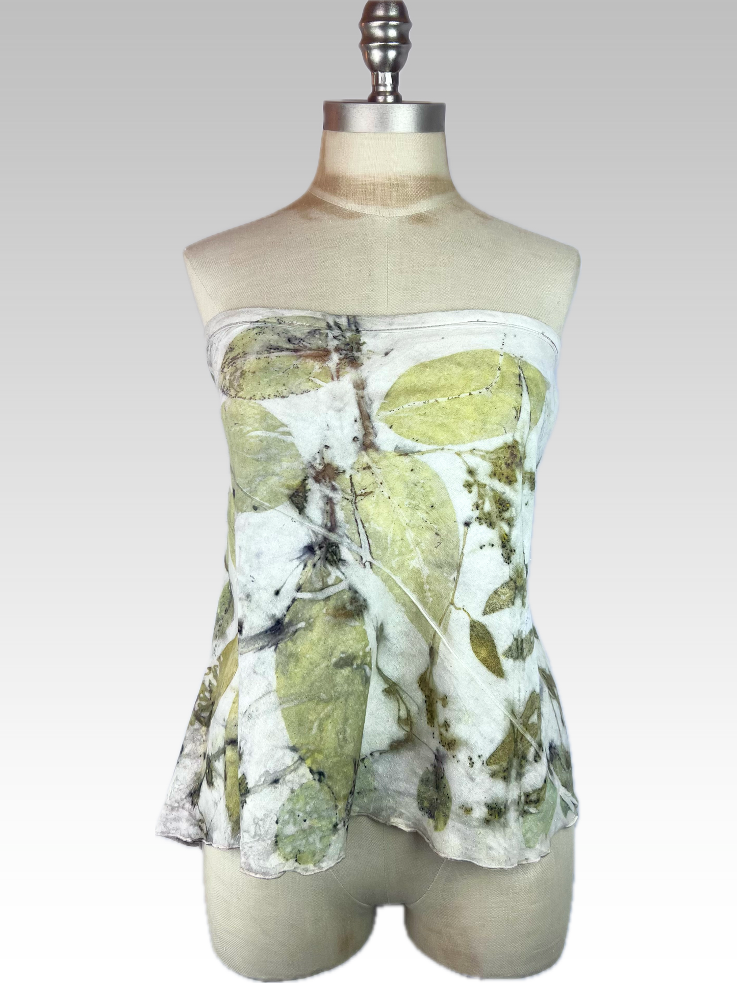 Botanical Silk Noil Flirt Skirt