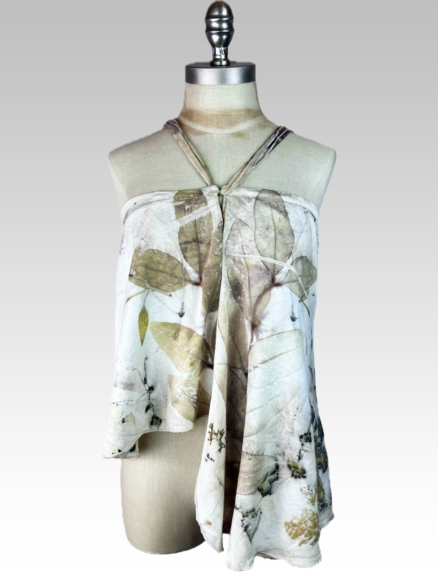 Botanical Silk Noil Flirt Skirt
