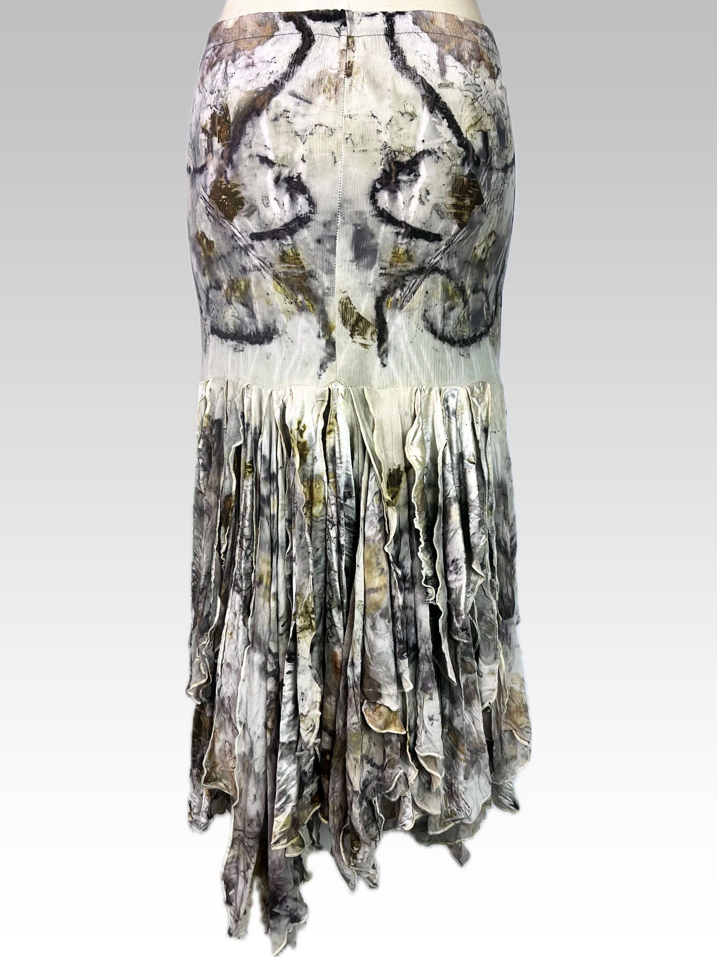 Snakeskin Georgette Willow Skirt