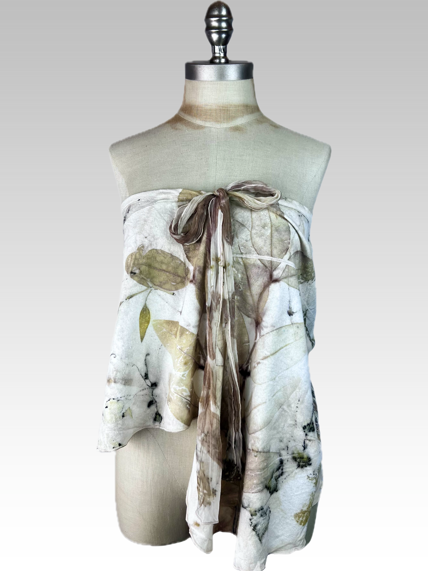 Botanical Silk Noil Flirt Skirt
