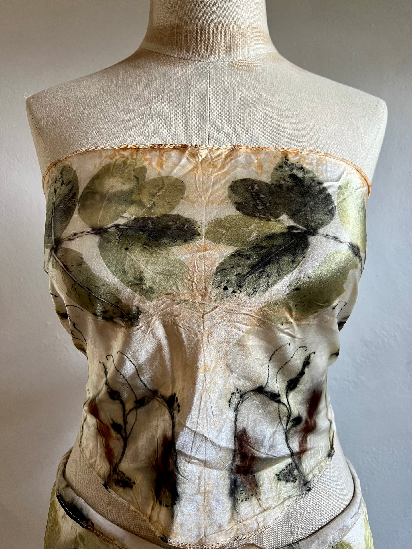 Botanical Deep Cowl Neck Top