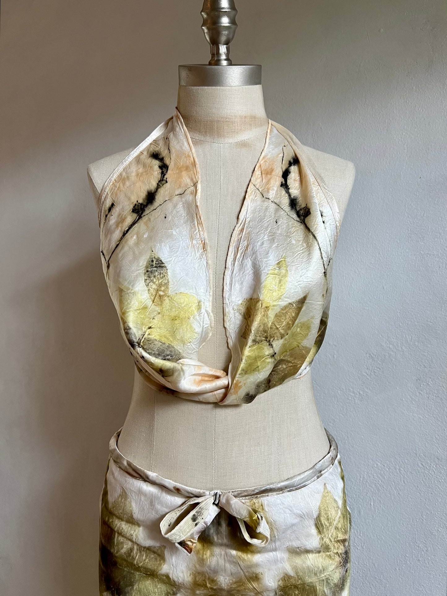 Botanical Deep Cowl Neck Top