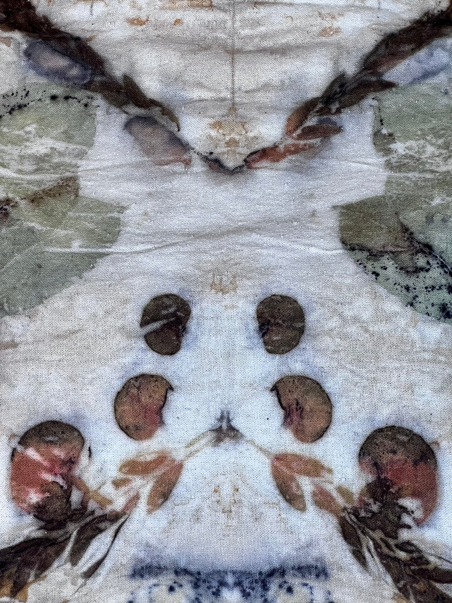 Botanical Silk Noil Scarf